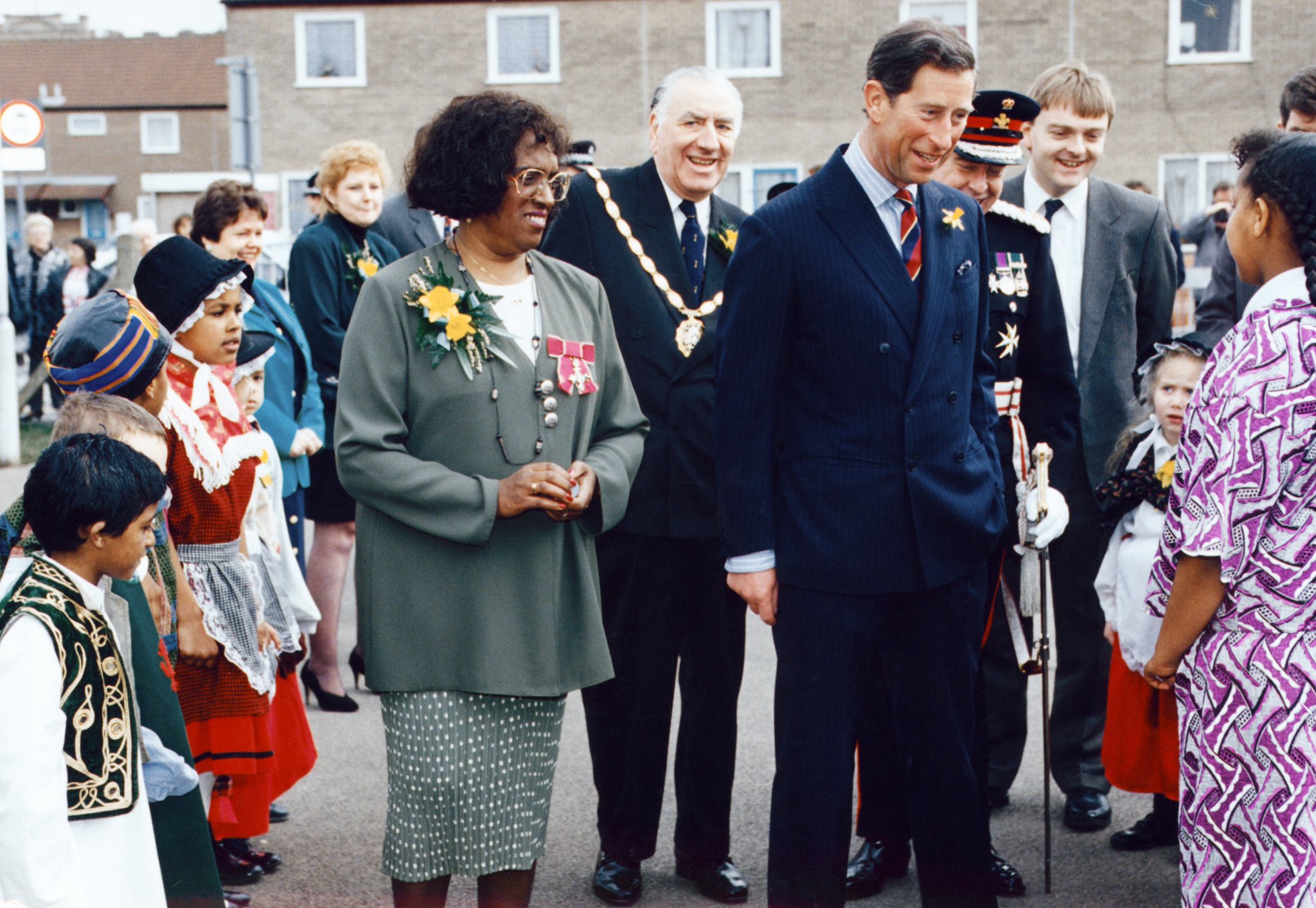 The Prince of Wales meets Betty Campbell in 1994