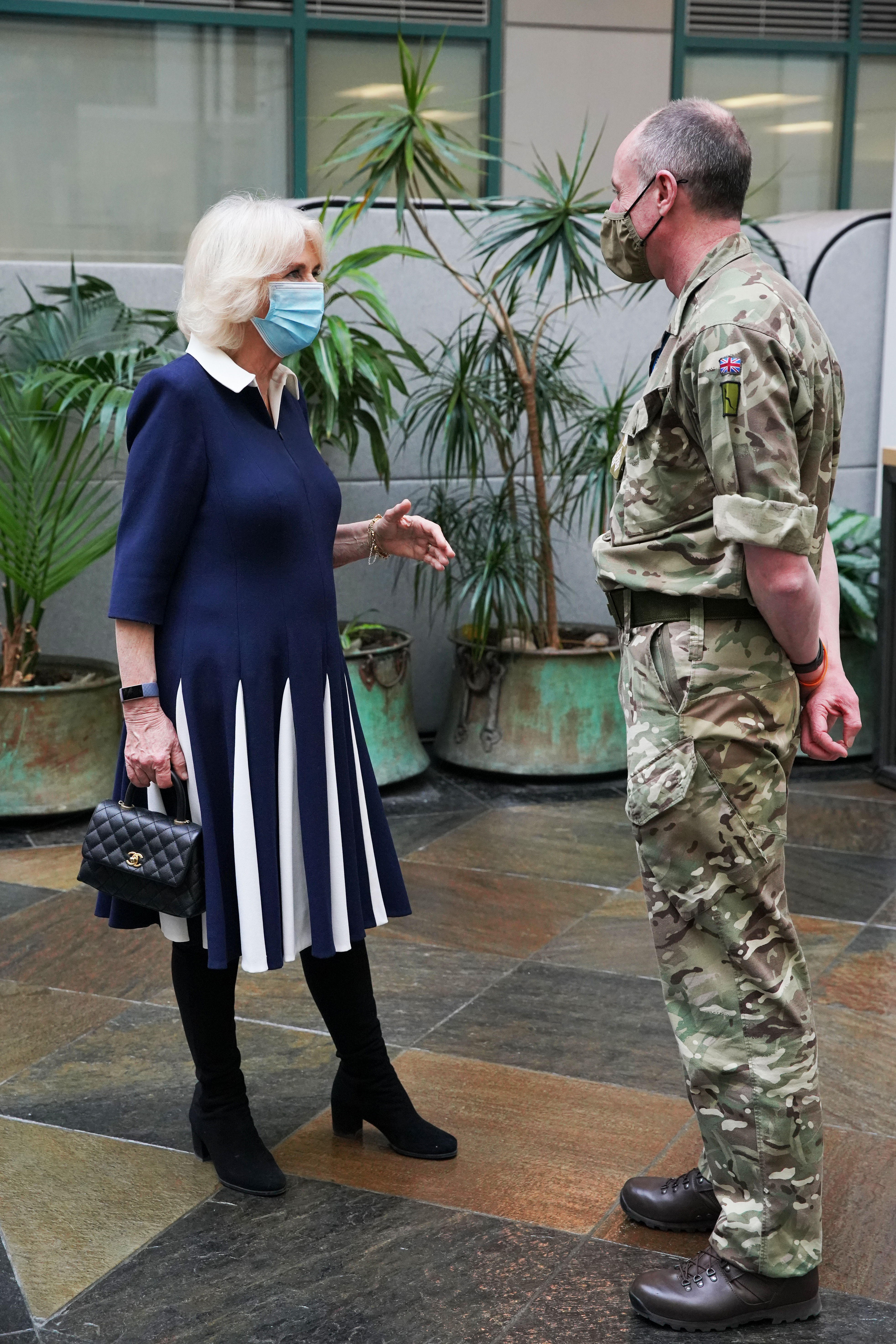 The Duchess meets military at Skipton House