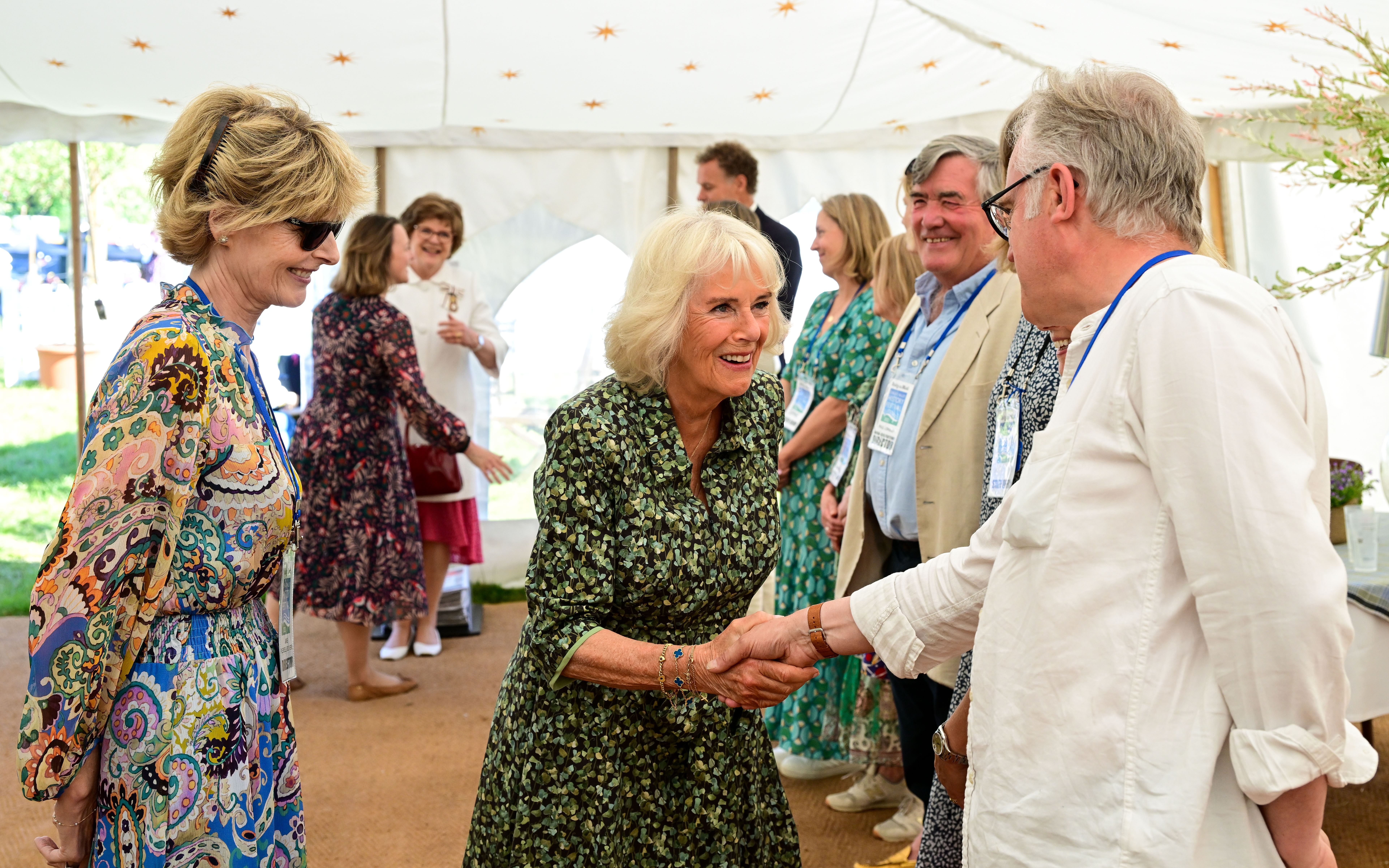 The Duchess of Cornwall meets festival organisers