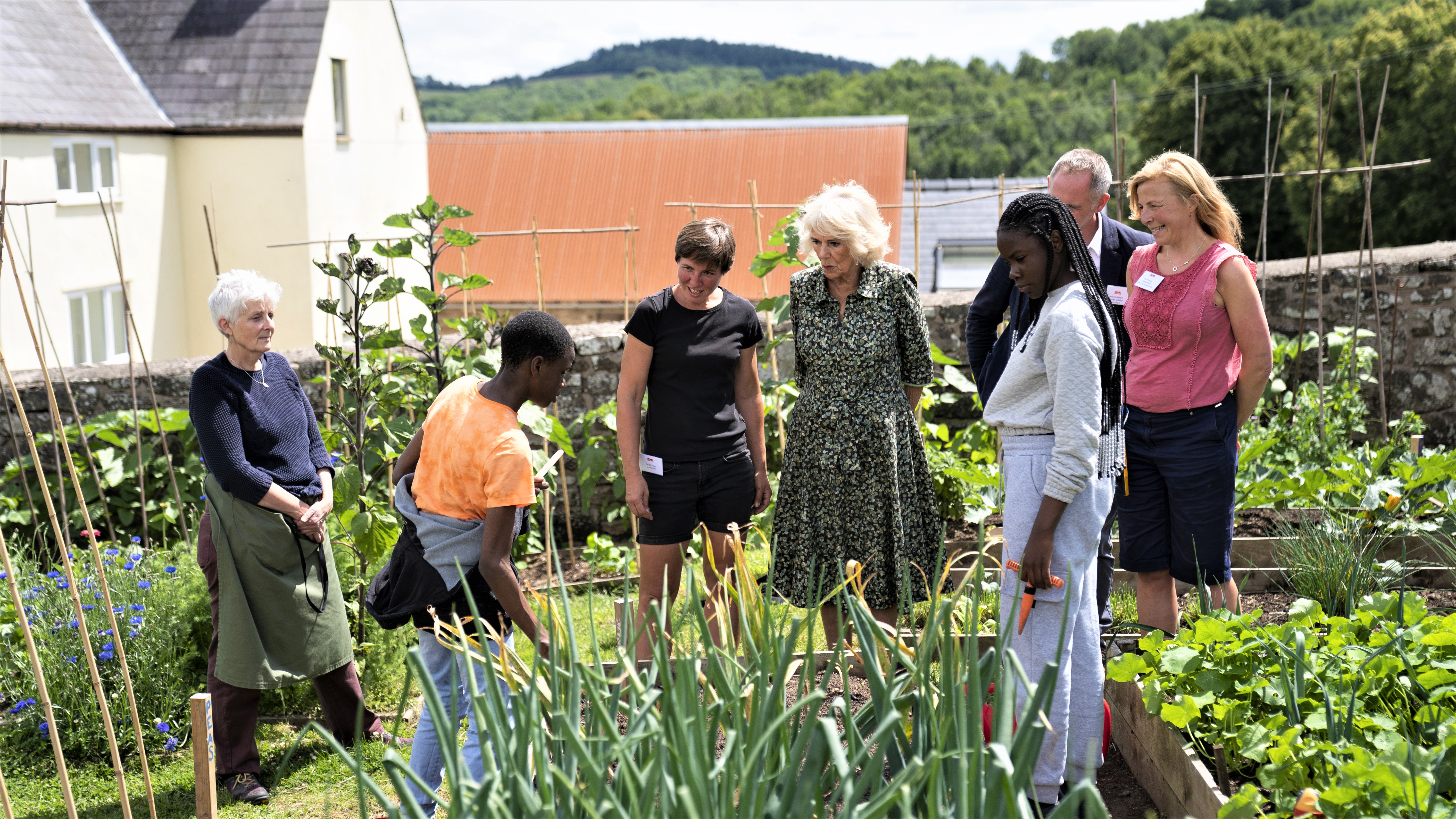 The Duchess of Cornwall visits Jamie's Farm