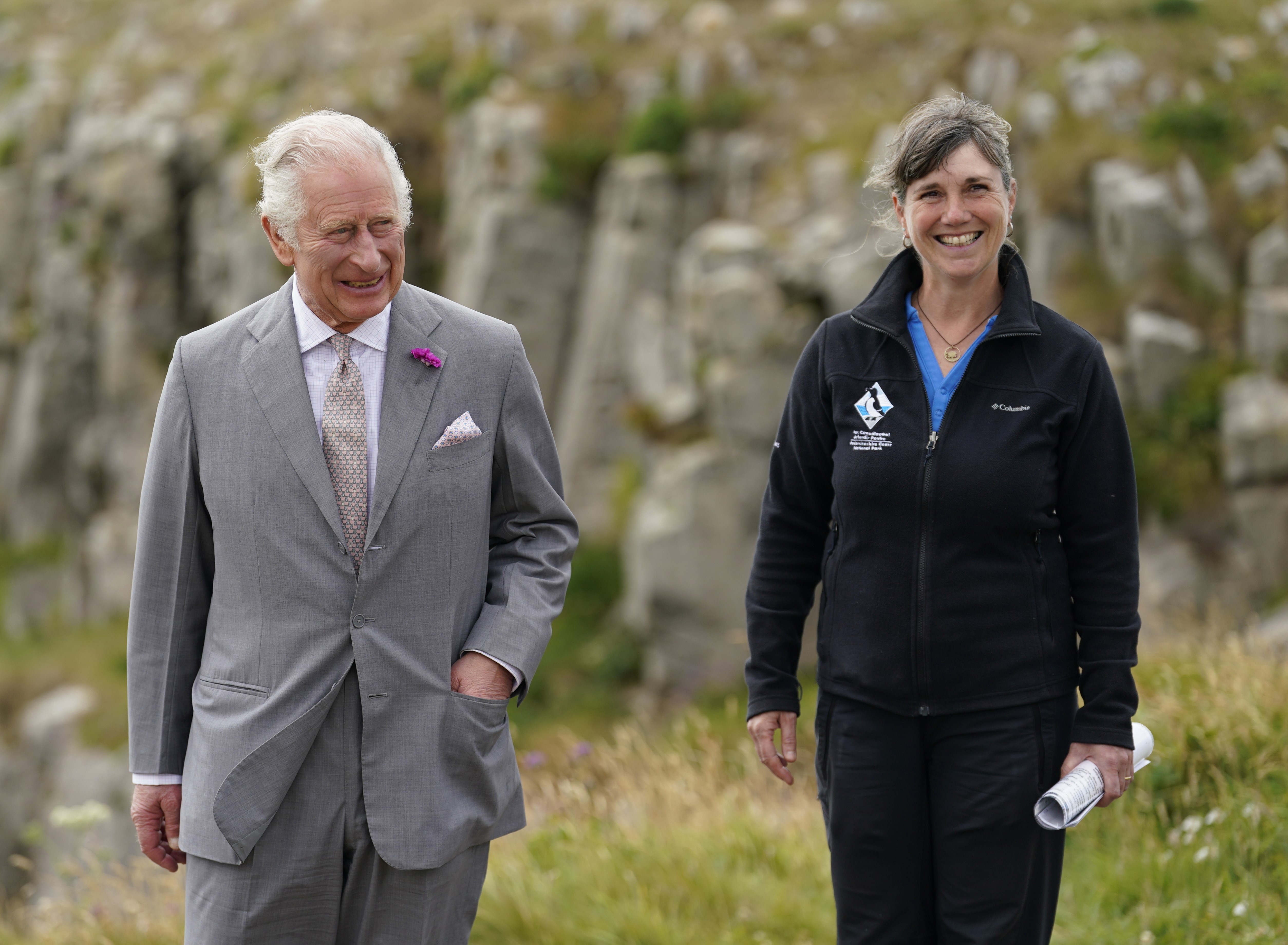 The Prince of Wales at St Govan's Chapel