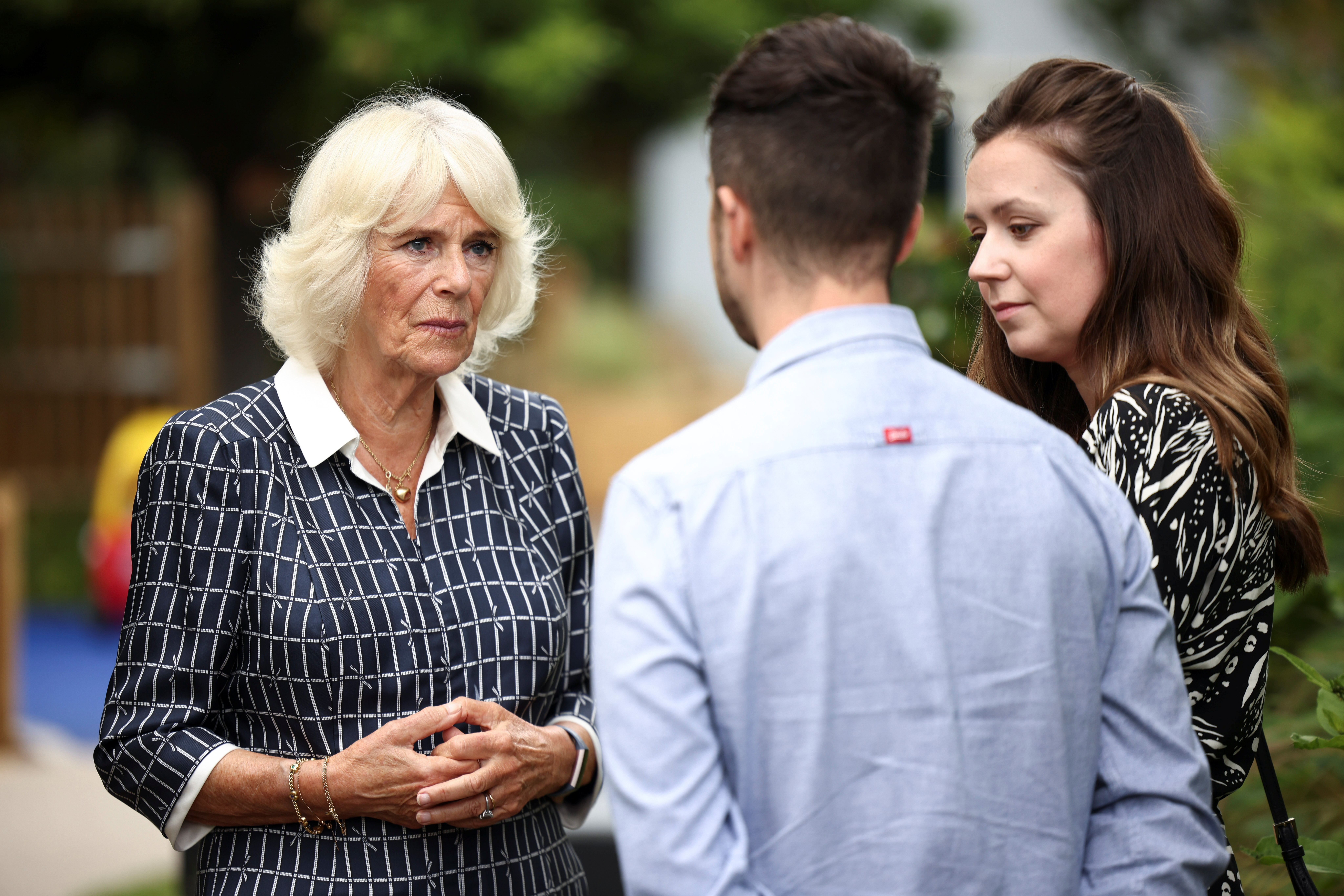 The Duchess of Cornwall meets families at Helen & Douglas House hospice