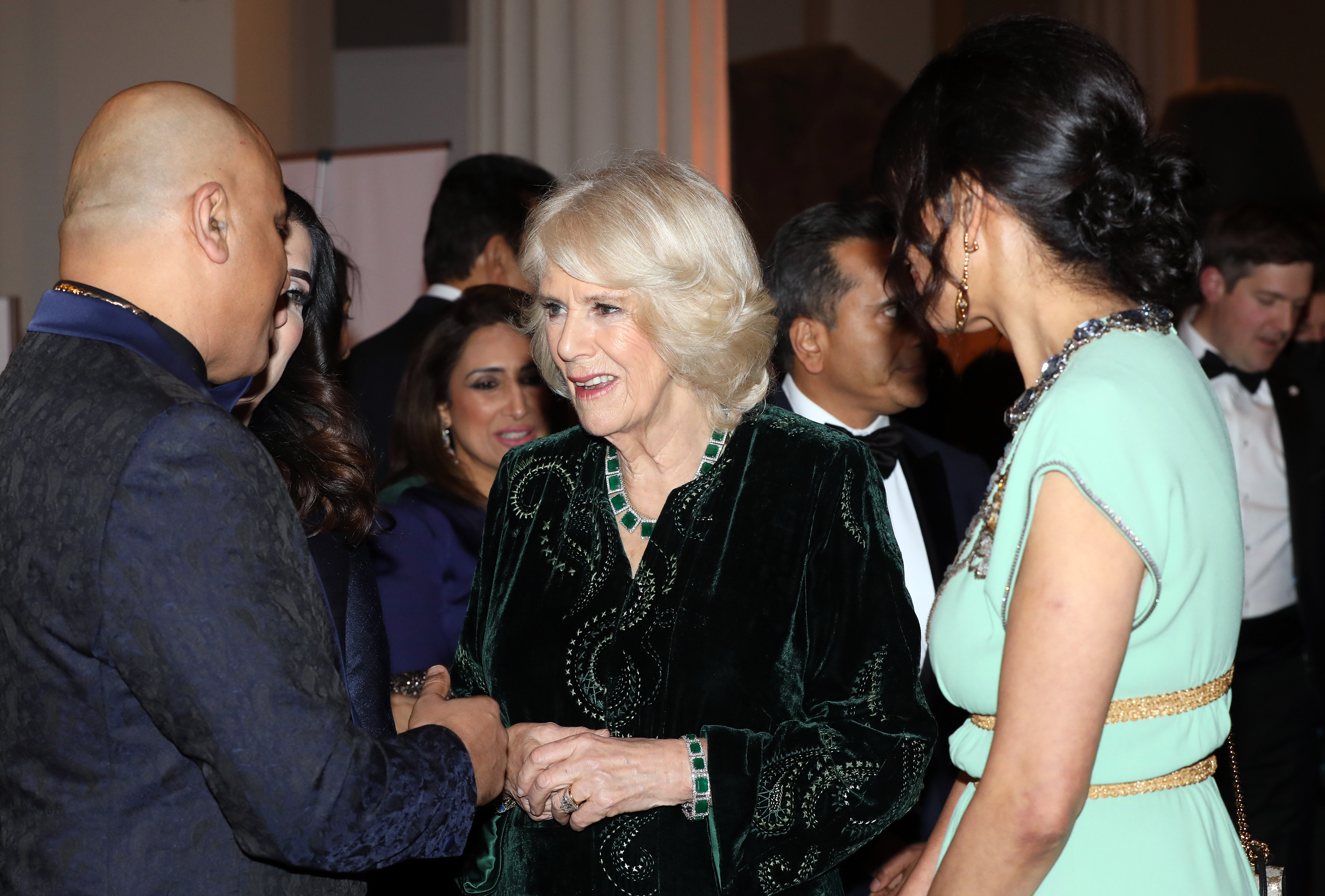 The Duchess of Cornwall meets guest at a BAT reception