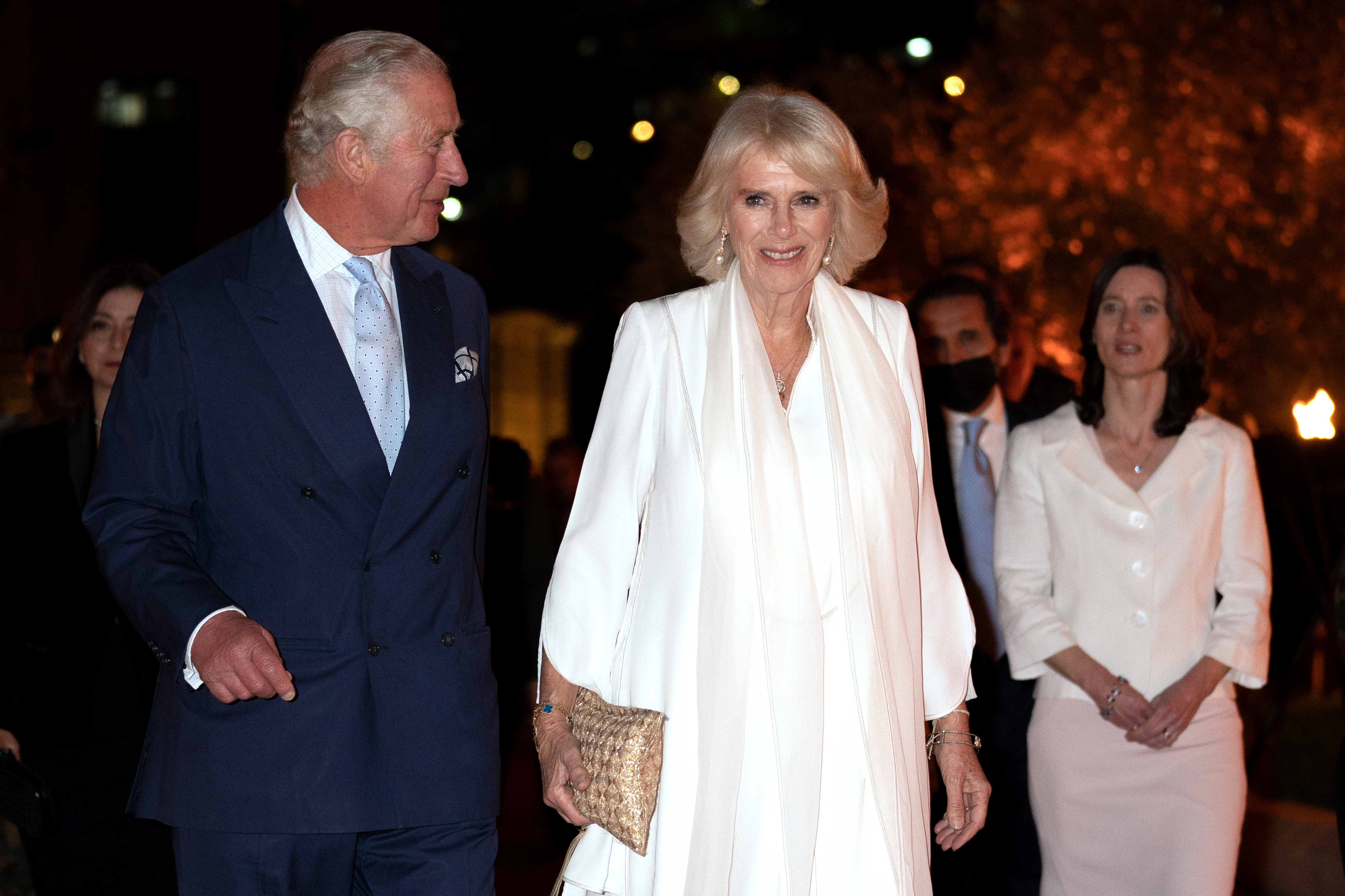The Prince of Wales and Duchess of Cornwall attend a centenary celebration at the Jordan Museum in Amman, Jordan