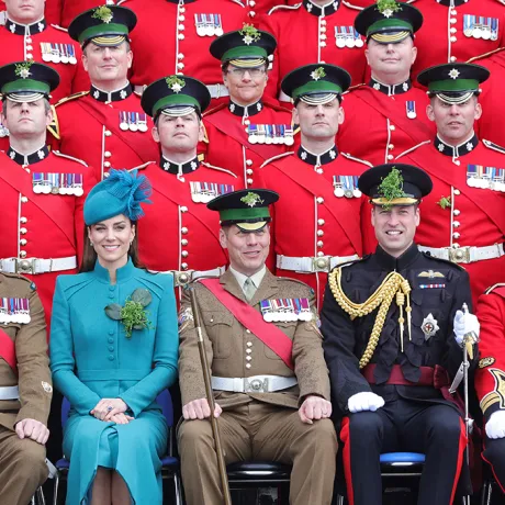 The Prince and Princess of Wales attend the Irish Guards’ St Patrick’s Day Parade