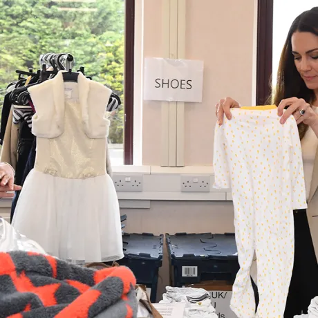 The Princess of Wales visit the Baby Bank in Windsor