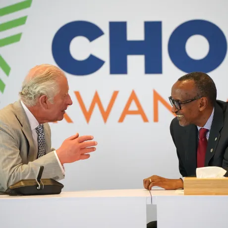 The King at CHOGM 2022
