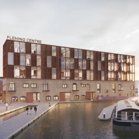 CGI showing proposal for The Fleming Centre building