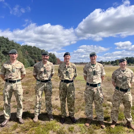 The Duke of Edinburgh with 2 RIFLES