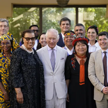 The King attends a Commonwealth and Nature Reception