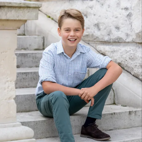 Prince George on his 10th birthday - photo credit Millie Pilkington