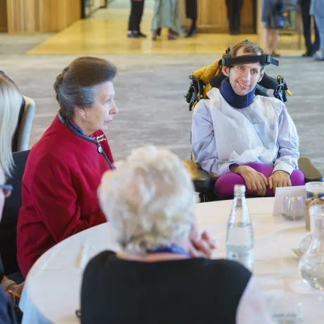 The Princess Royal with Rob Burrow