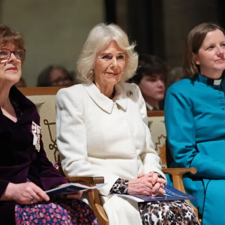 Queen Camilla attends a musical evening at Salisbury Cathedral in Wiltshire, to celebrate the work of local charities including the Wiltshire Bobby Van Trust, Wiltshire Air Ambulance, and Community First - Youth Action Wiltshire, as well as the regimental charities of the Grenadier Guards and The Rifles.