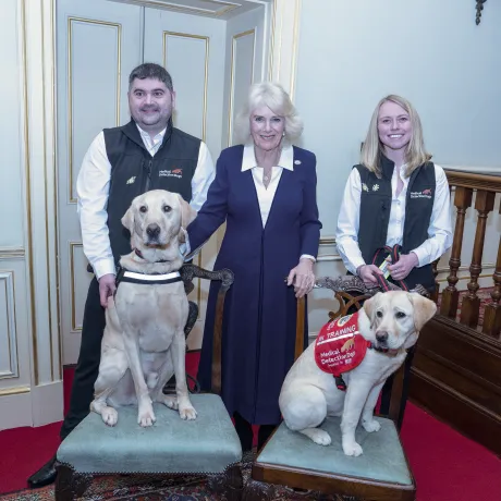 The Queen welcomes Medical Detection Dogs to Clarence House