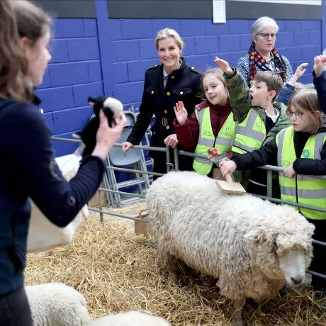 The Duchess of Edinburgh at a Field to Food Learning Day
