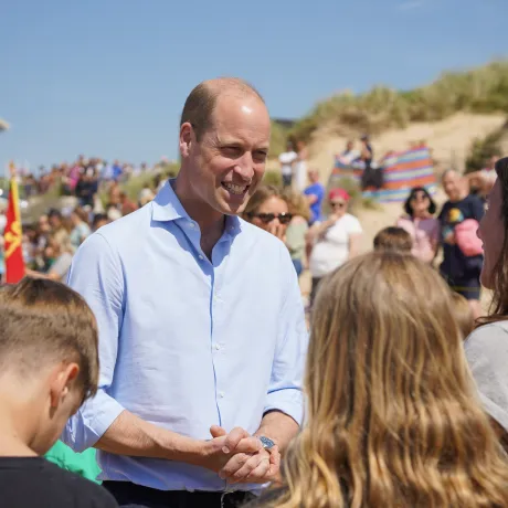 The Duke of Cornwall vists Newquay