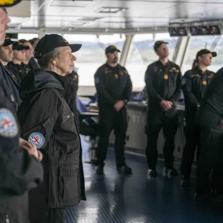 The Princess Royal attends the Commissioning Ceremony for the HMCS Max Bernays 