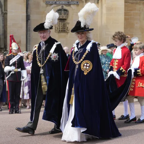The King and Queen at Garter 2024