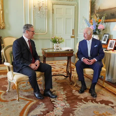 The King and Prime Minister Keir Starmer