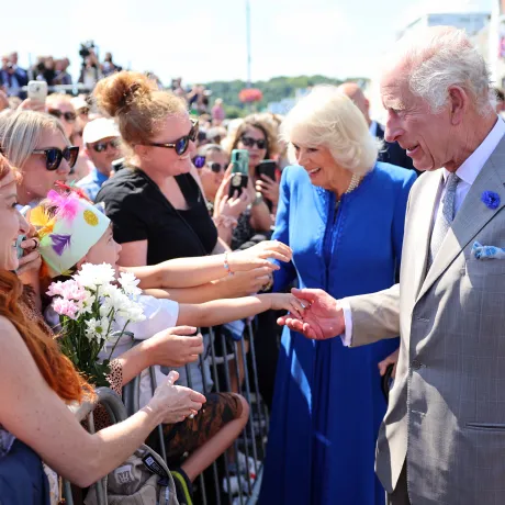 The King and Queen in Guernsey