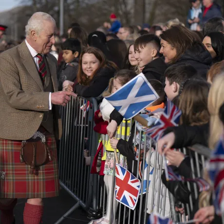 The King visits Clackmannanshire