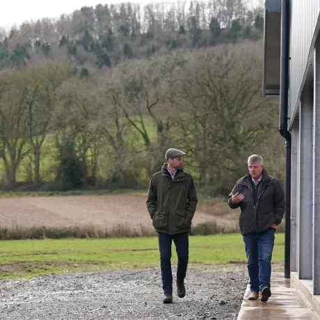 The Prince of Wales visits Duchy Focus Farm in Hereford