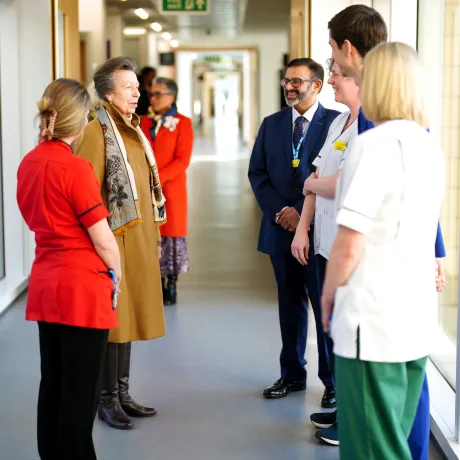 The Princess Royal visits Southmead Hospital