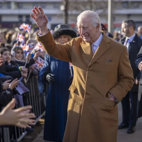 The King on a Walkabout in Middlesbrough