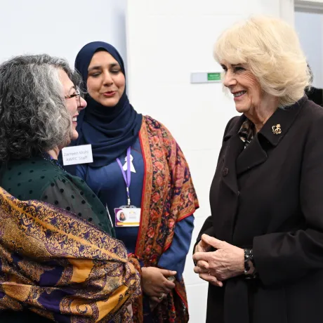 The Queen visits the Asian Women's Resource Centre
