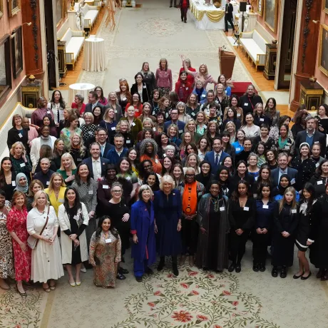 Her Majesty with guests at WOW Reception