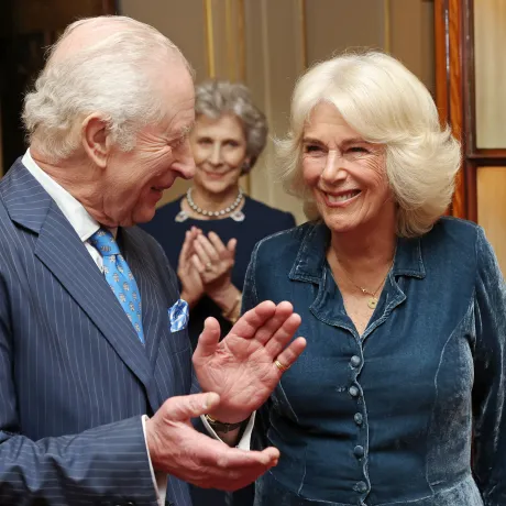 The King and Queen at Clarence House