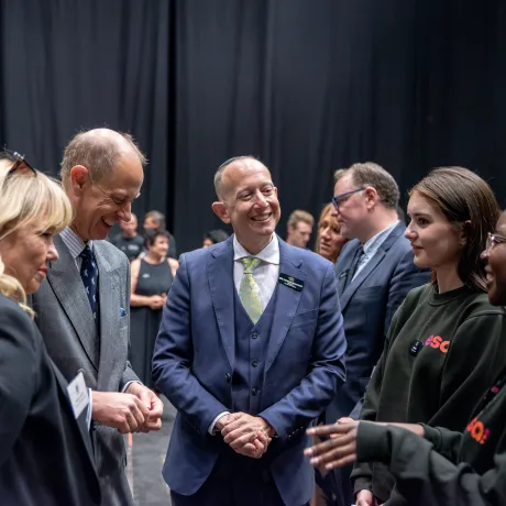The Duke of Edinburgh visits Elstree Studios