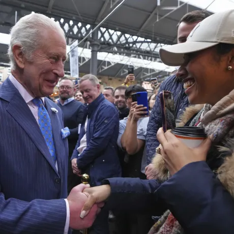 The King visits Old Spitalfields Market