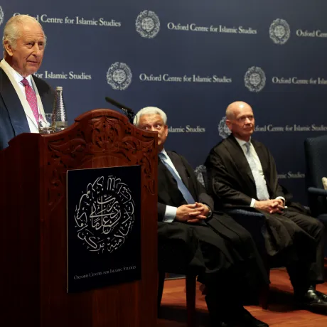 The King makes remarks at the Oxford Centre for Islamic Studies