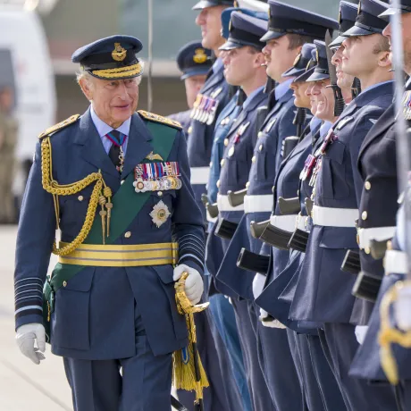 The King at RAF Lossiemouth