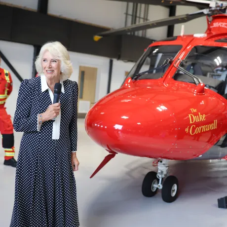 The Queen at Cornwall Air Ambulance