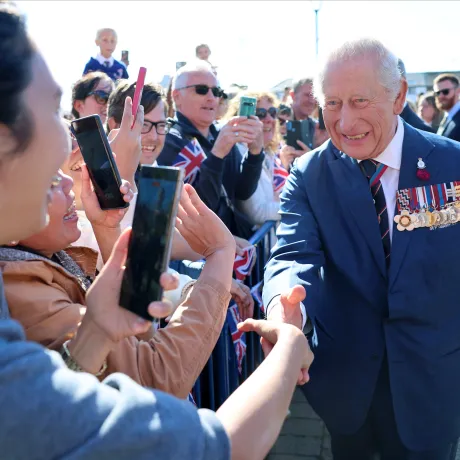 The King visits Barrow-in-Furness