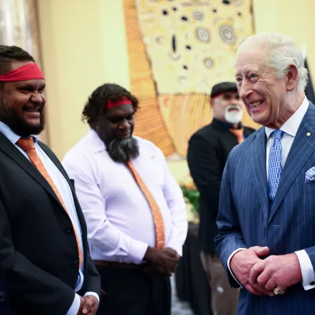 The King at Australia House