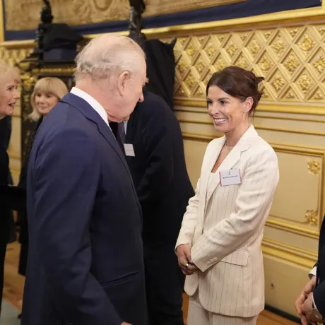 The King at a Carers Reception