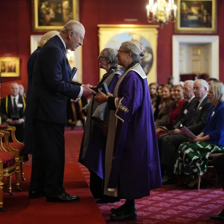 The King presented The Queen Elizabeth Prizes for Education