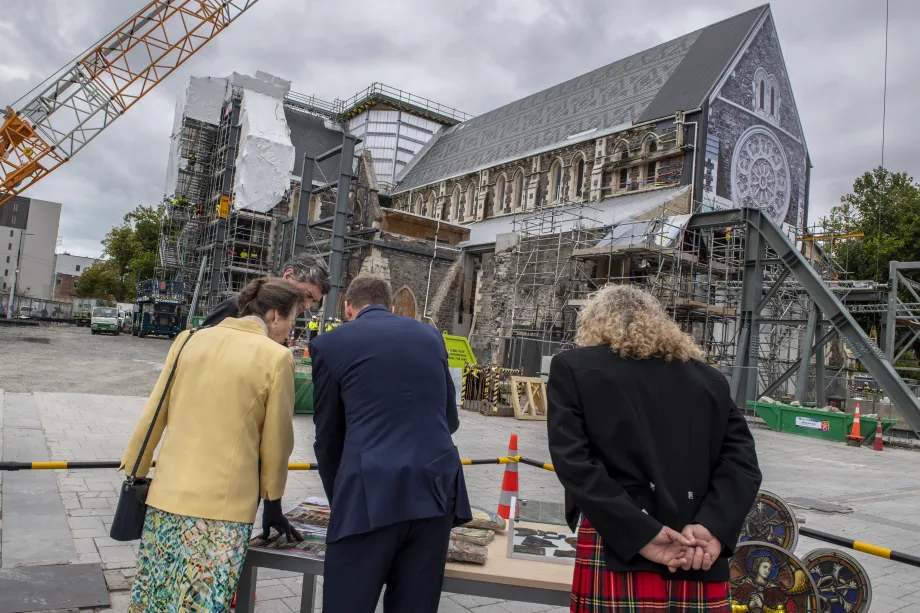 The Princess Royal outside the cathedral