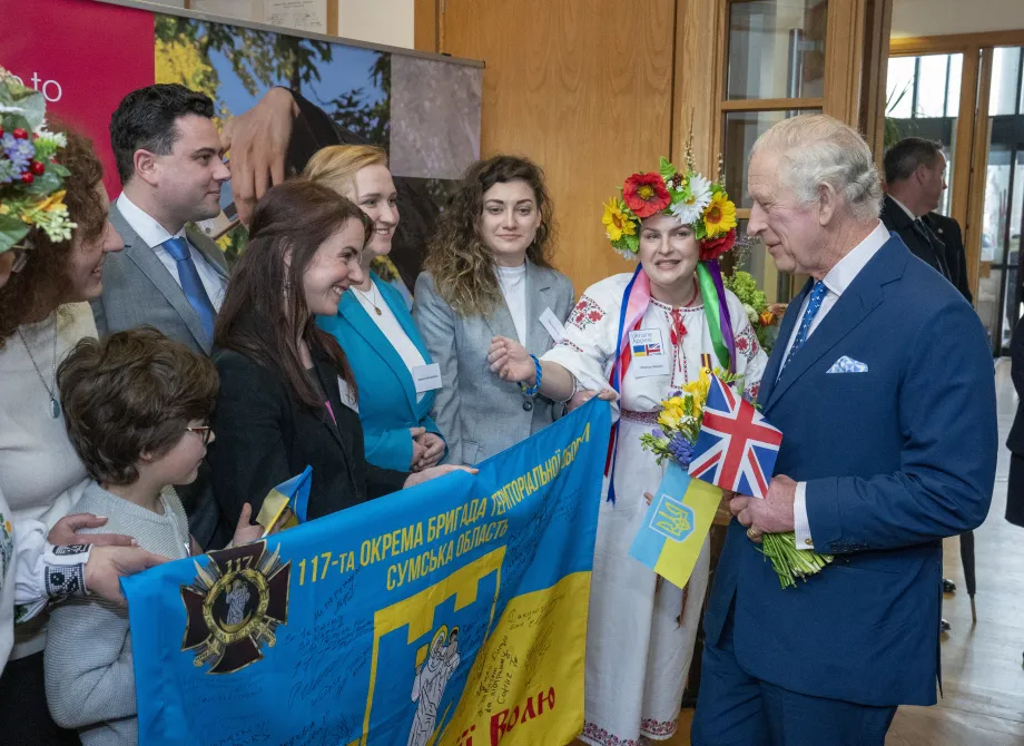 The King is welcomes to Milton Keynes