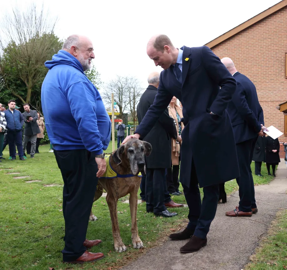 The Prince of Wales meets locals in Wales