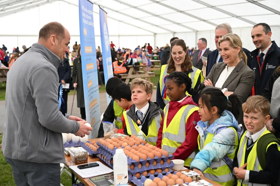 The Duchess of Edinburgh at the School Farm and County Fair in Suffolk