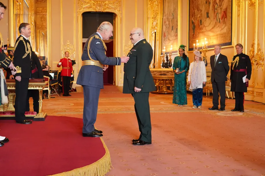 An Investiture at Windsor Castle
