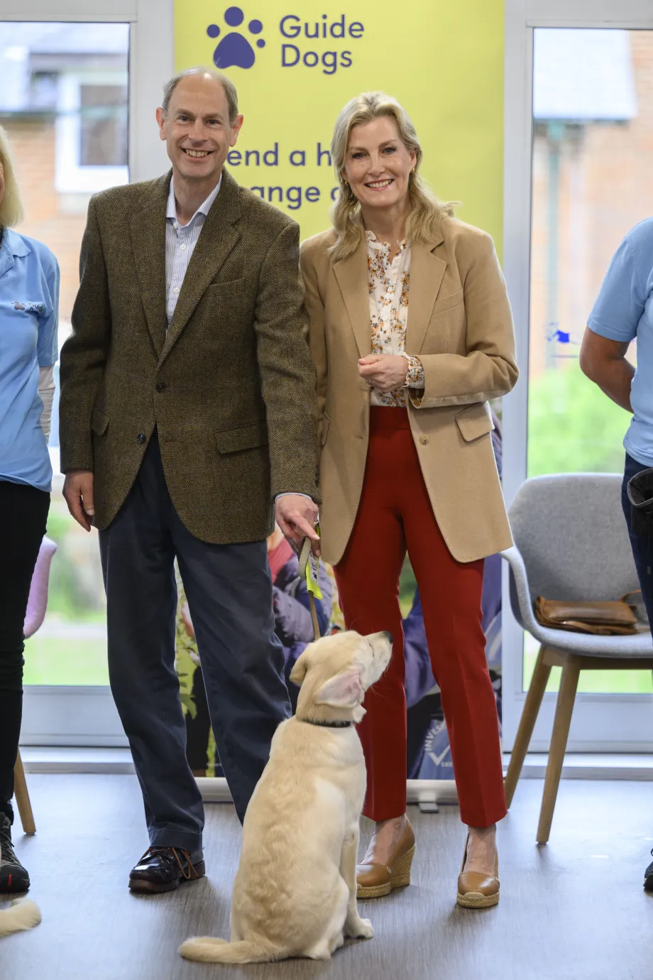 The Duke and Duchess of Edinburgh visit Guide Dogs UK