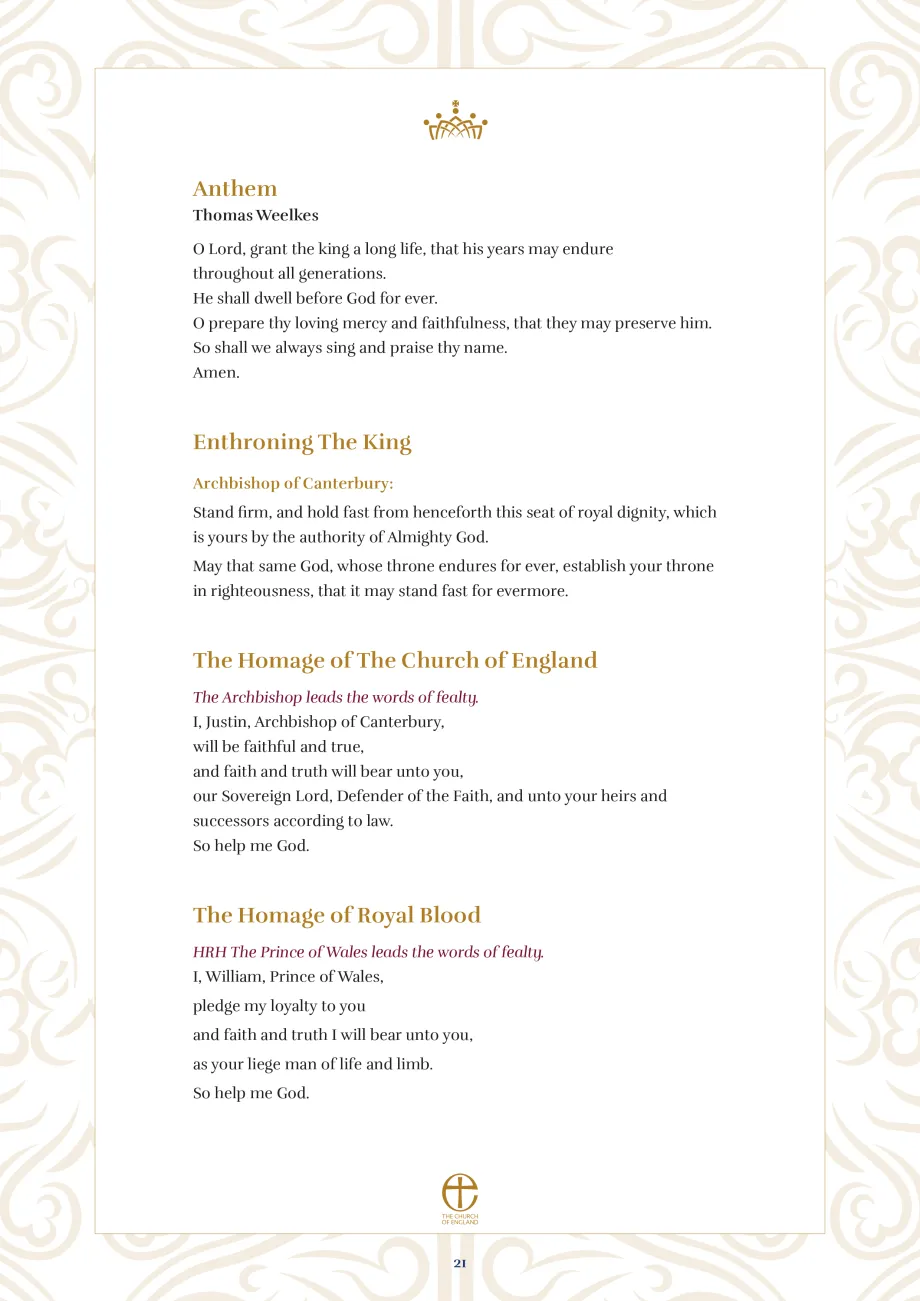 The Coronation Liturgy