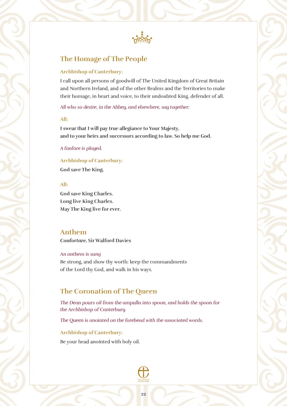 The Coronation Liturgy