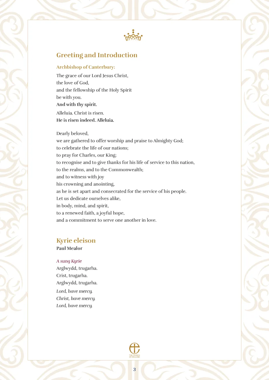 The Coronation Liturgy