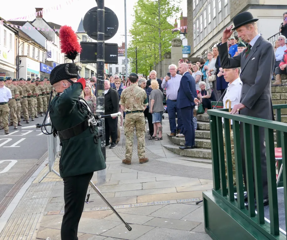 The Duke of Kent in Chepstow